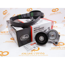 Комплект приводного ремня с роликом Haval F7,F7x (4C20 2.0) (Gates)