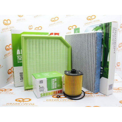 Комплект фильтров для Geely Tugella (до 2023)(угольный)(2032061800,1056025900,8025530500)