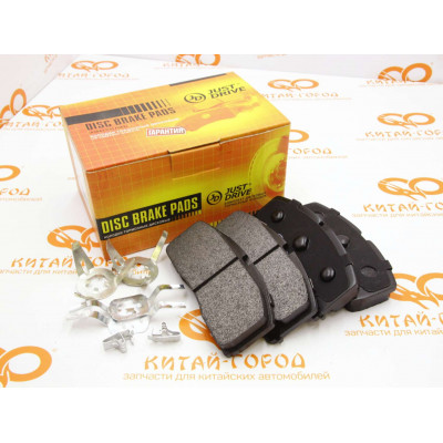 Колодки тормозные передние с ABS Geely Otaka,Lifan Smily (Just Drive)