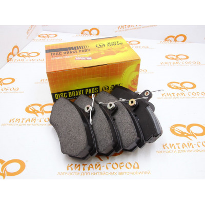 Колодки тормозные передние без ABS Chery Tiggo,Fora,Amulet,Eastar,Geely Otaka (с ушком)(JD)